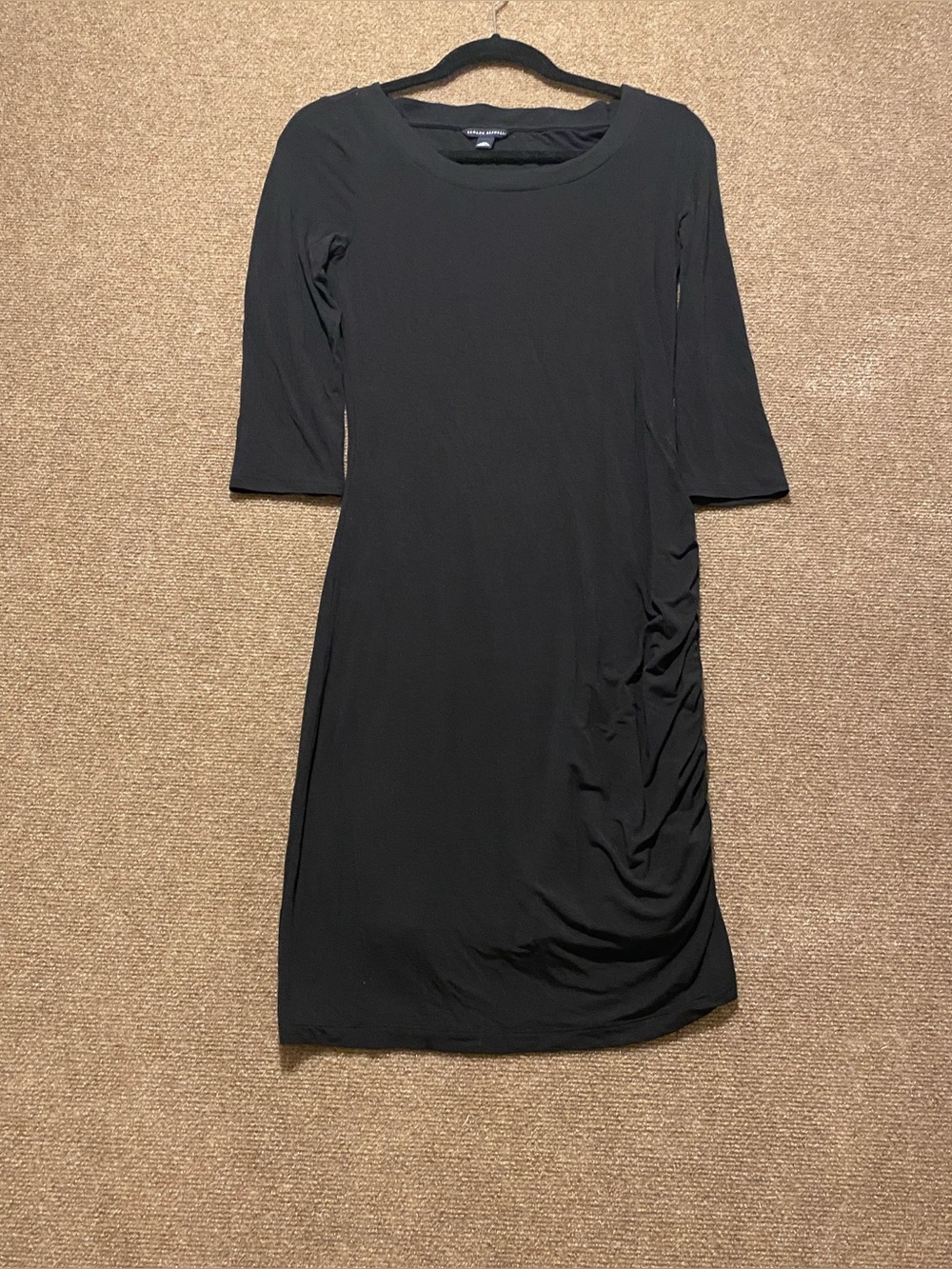 Banana Republic Black Ruched Side Sheath Dress XS